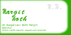 margit woth business card